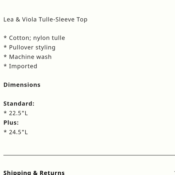 New Anthropologie Tulle Sleeve Top - Picture 4 of 4